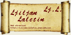 Ljiljan Laletin vizit kartica
